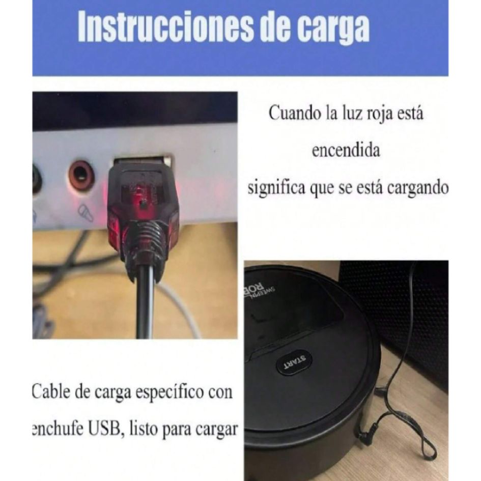 ASPIRADORA ROBOT INTELIGENTE 3 EN 1: "TU HOGAR LIMPIO"